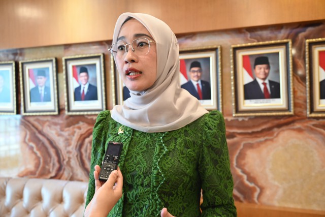 Wakil Ketua Komisi IV DPR RI Anggia Erma Rini saat ditemui di Gedung Nusantara II, DPR RI, Senayan, Jakarta, Rabu (16/8).