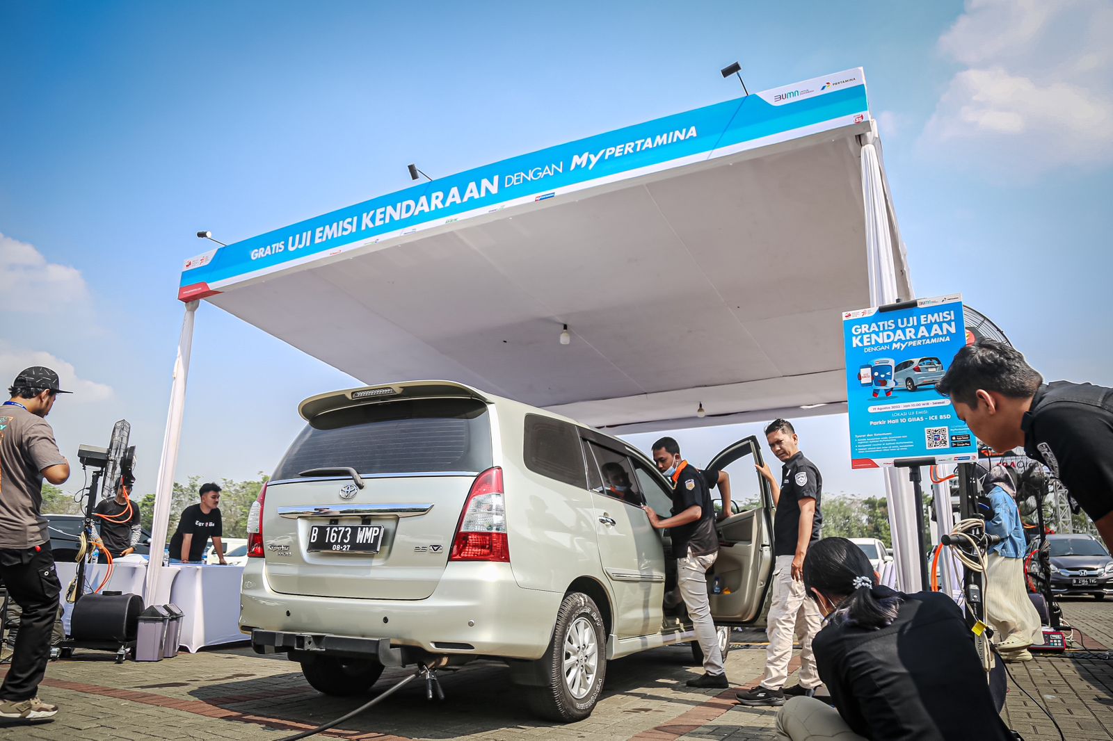 Uji emisi gas buang oleh Pertamina Patra Niaga 