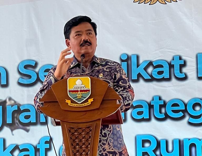 Menteri ATR/BPN Hadi Tjahjanto 