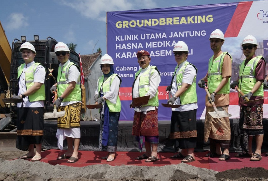 Groundbreaking pembangunan Klinik Utama Jantung Hasna Medika Karangasem Bali,