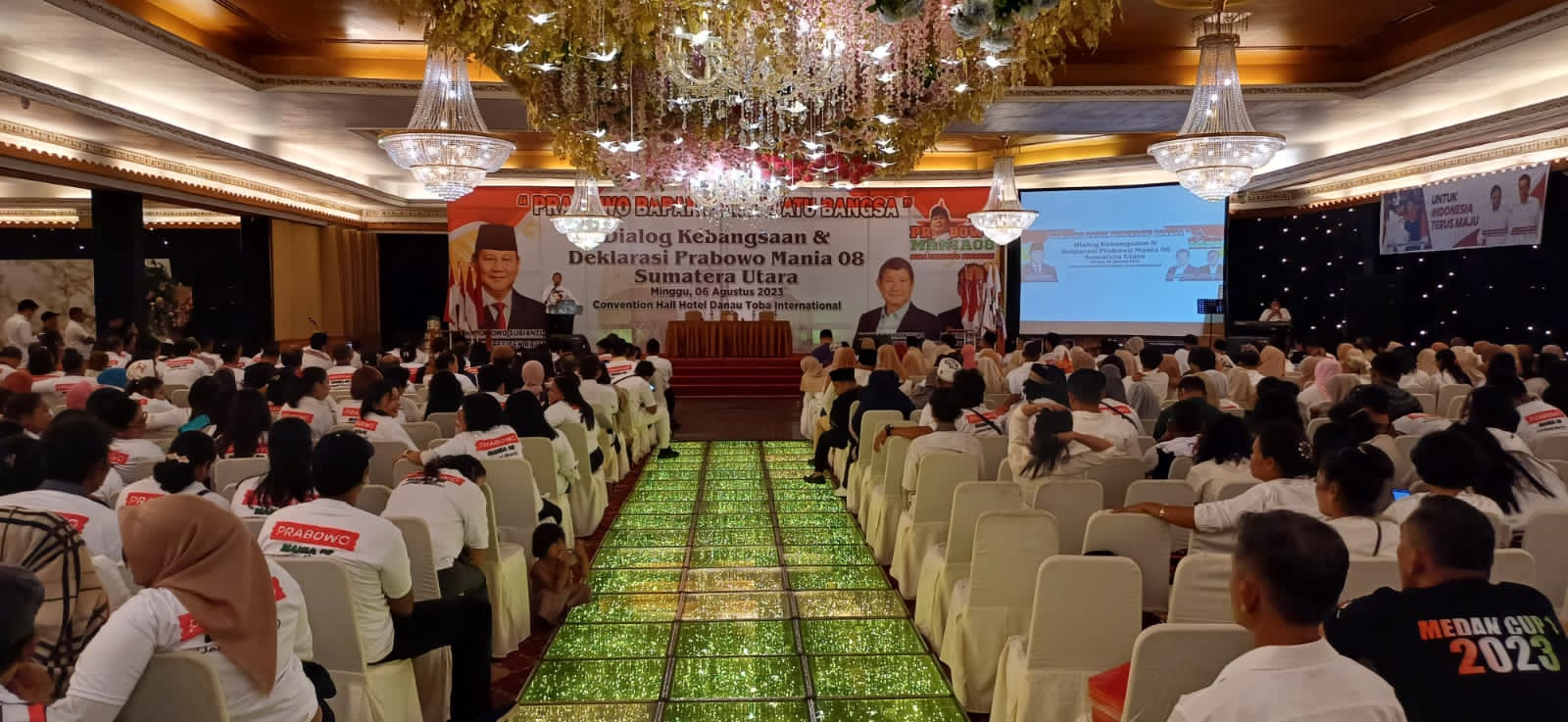 Deklarasi DPD Prabowo Mania 08 (PM 08) Sumut di Hotel Danau Toba, Medan, Minggu (6/8). 
