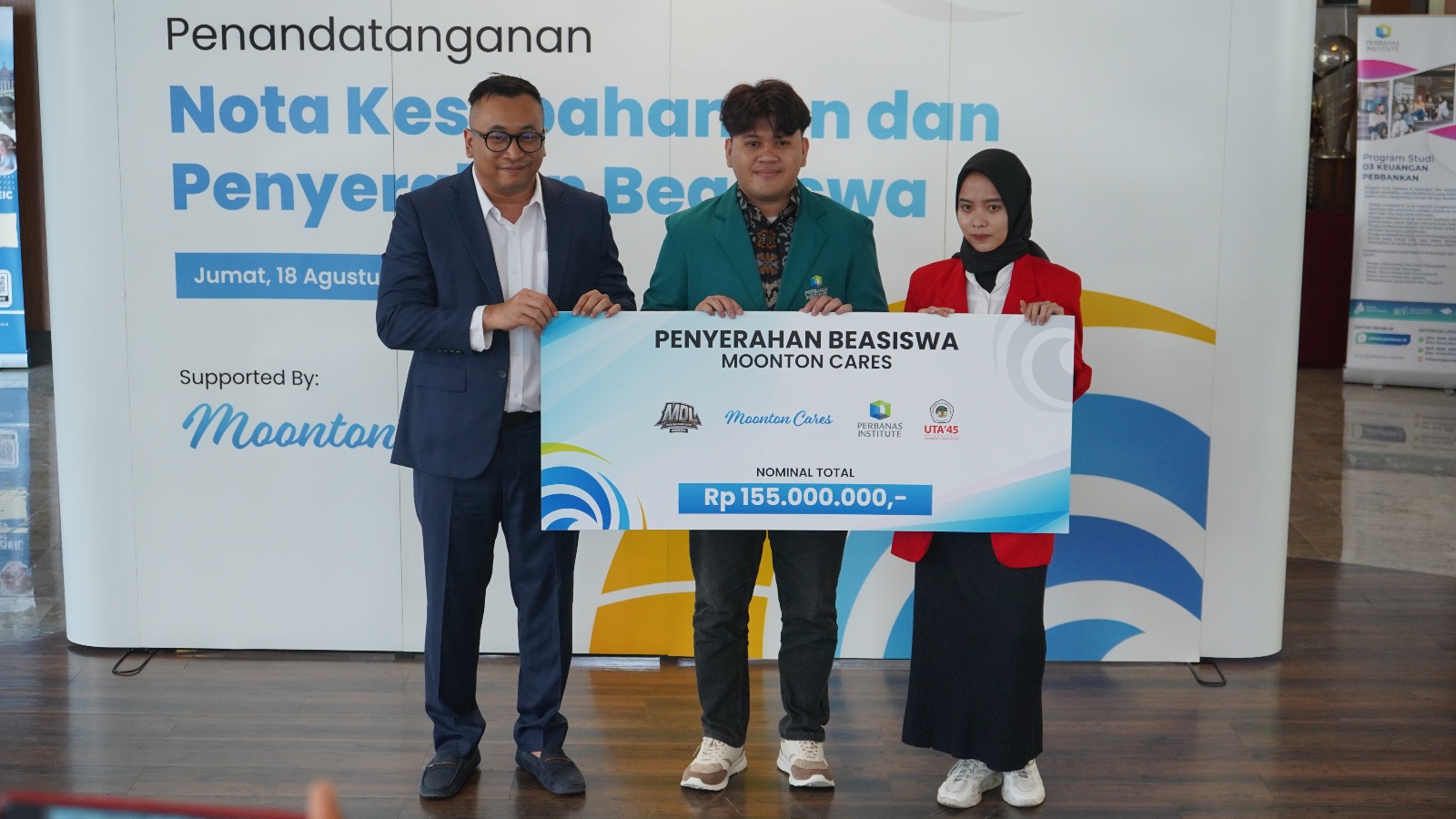 Beasiswa untuk mahasiswa Institut Perbanas dan UTA 45 oleh Moonton Games 