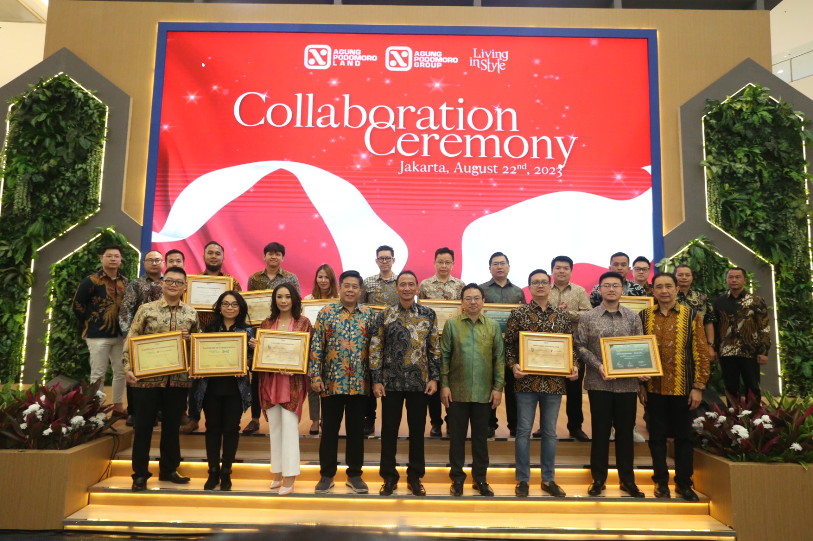 Celebration Ceremony Agung Podomoro dengan sejumlah mitra