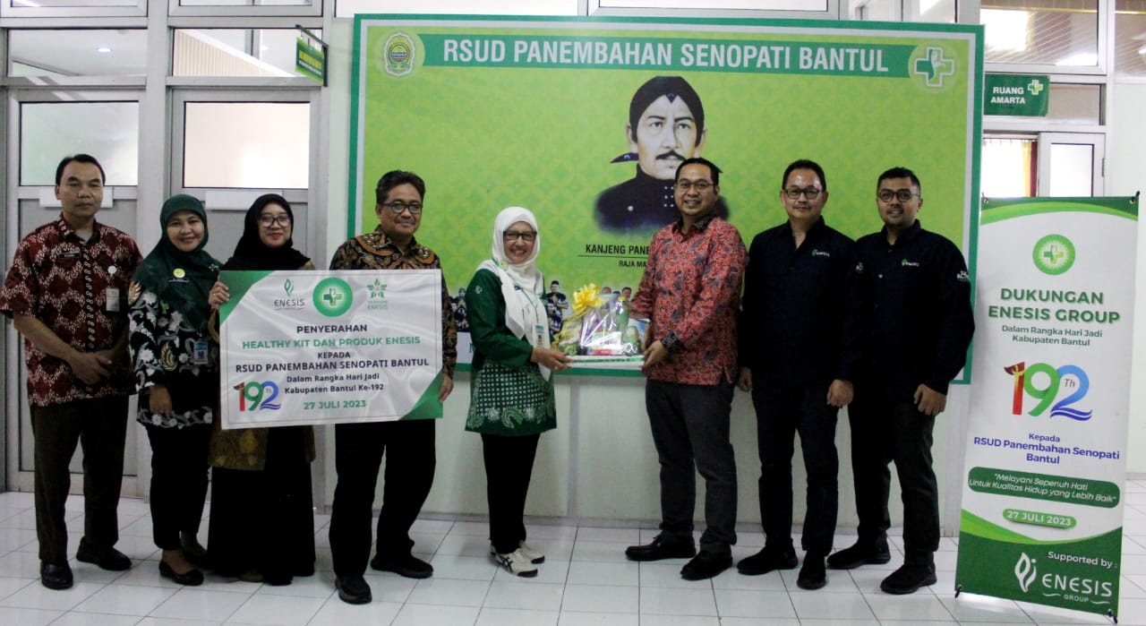 RSUD Bantul Dapat Bantuan Produk Kesehatan dari Enesis Group