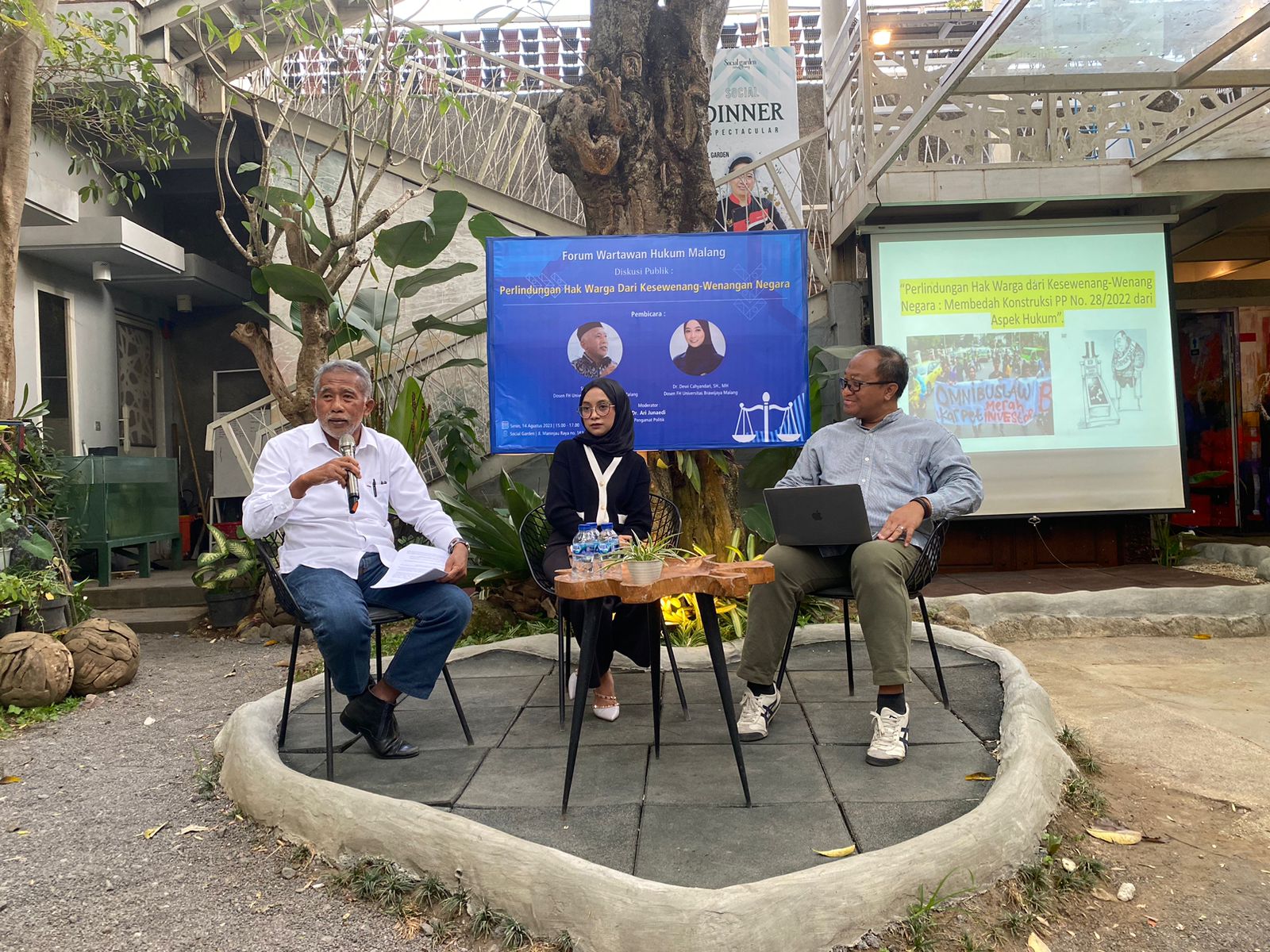 Diskusi Publik bertema “Perlindungan Hak Warga Dari Kesewenang-wenangan Negara: Membedah Konstruksi  Peraturan Presiden Nomor 28 Tahun 2022 