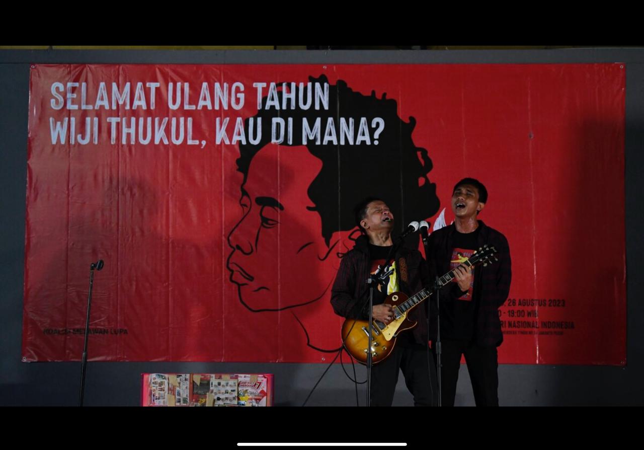 Acara syukuran 60 tahun Wiji Thukul