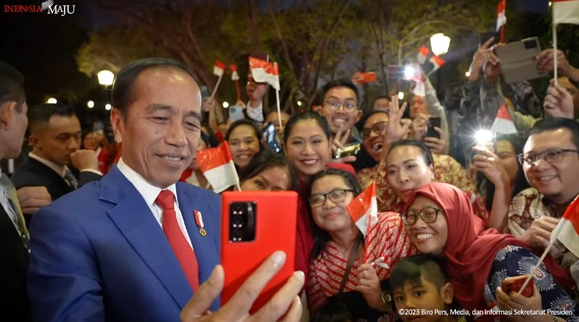 Presiden Joko Widodo saat tiba di Afrika Selatan untuk menghadiri KTT BRICS.