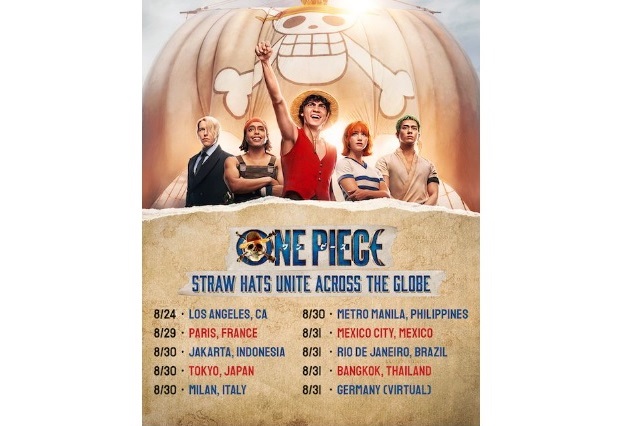Rangkaian jadwal acara Straw Hats Unite.