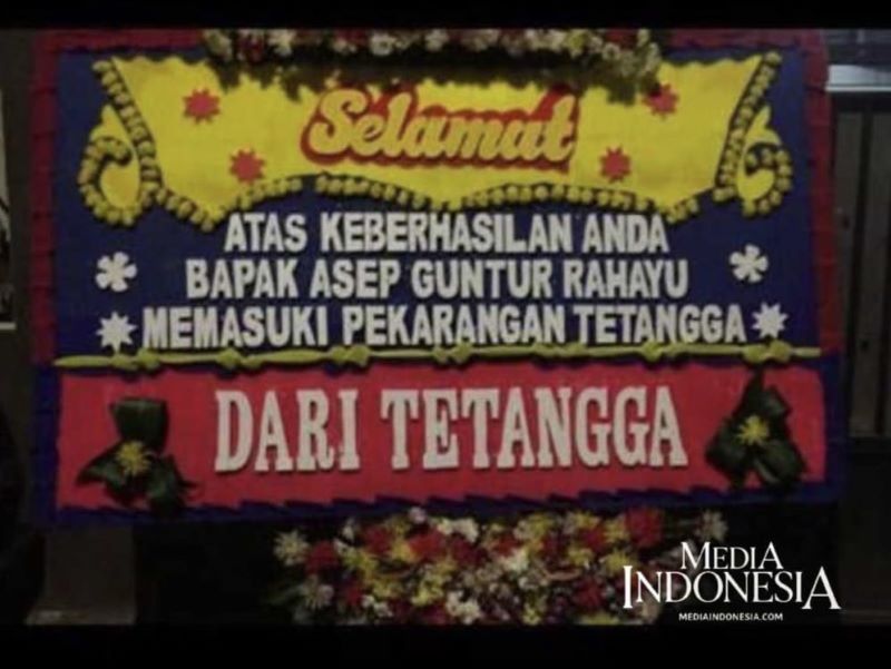 Karangan bunga kepada KPK