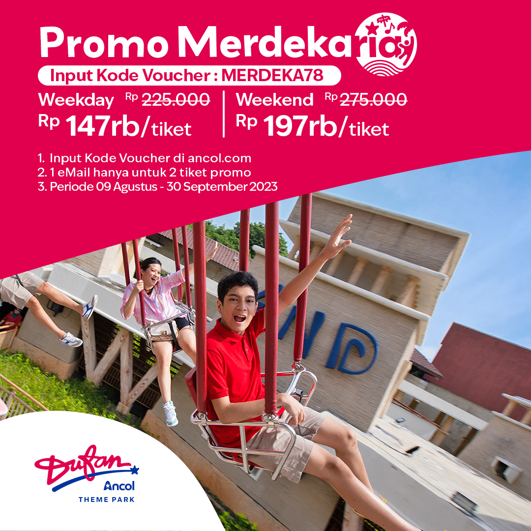 Promo Merdekaria di Dufan, Ancol, Jakarta.