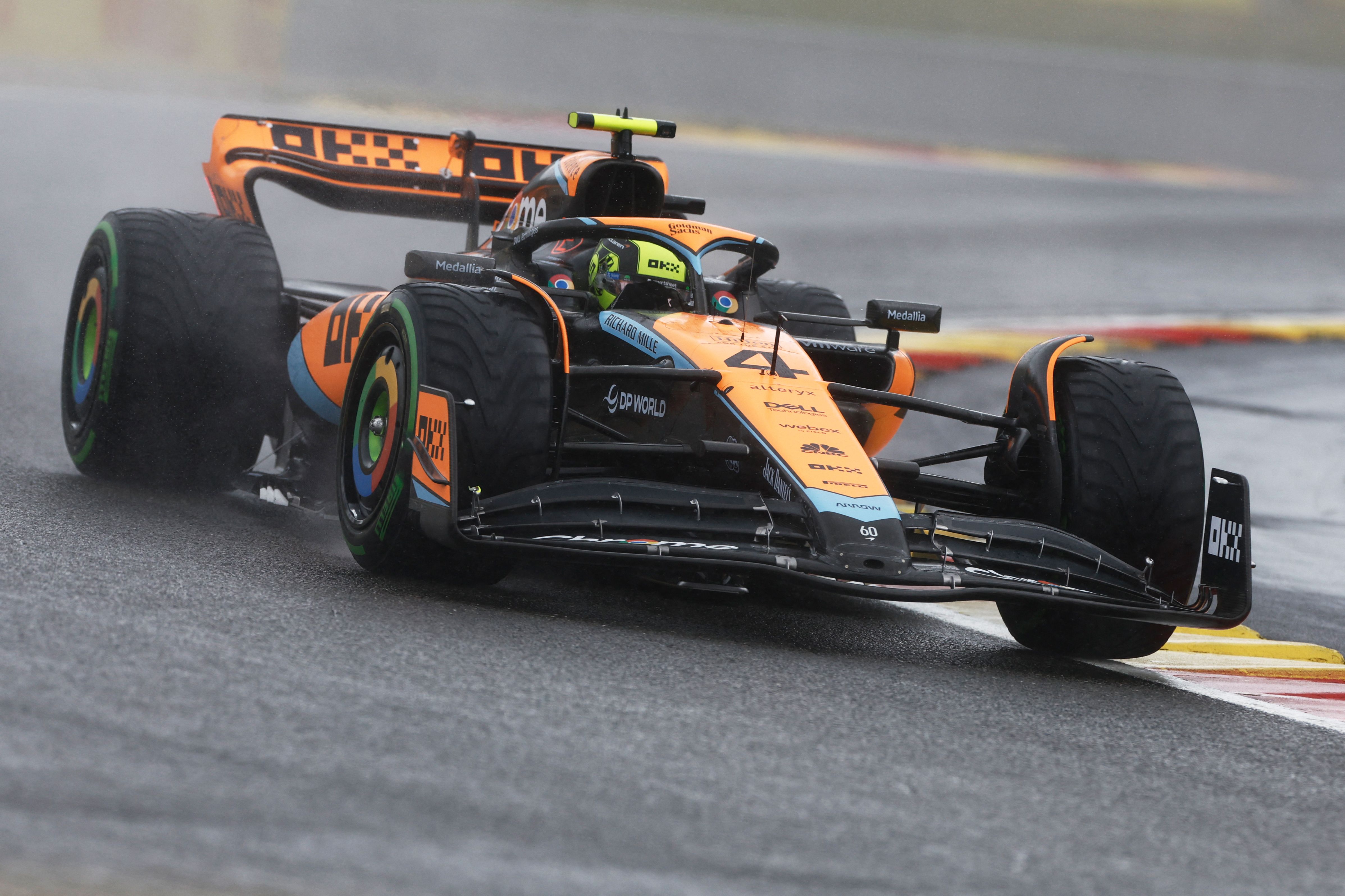 Pembalap McLaren Lando Norris 