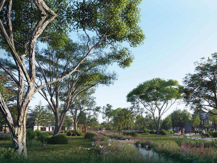 Proyek township Ammaia Ecoforest mengusung konsep desain lanskap eco-green, yang mengutamakan prinsip pelestarian lingkungan hidup.