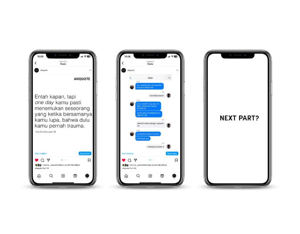 Mini Story berbentuk chat dari ceritaa Aca & Arkan