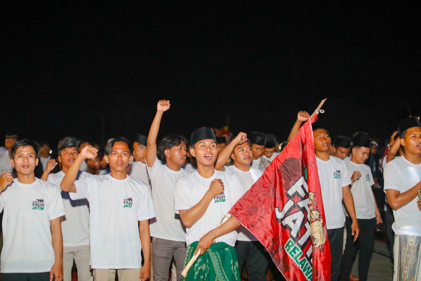 Deklarasi Relawan Cak Fauzi di Pamekasan, Pulau Madura, Jatim, Minggu (6/8) malam.
