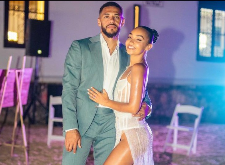 Personel Little Mix Leigh-Anne Pinnock (kanan) bersama suaminya.