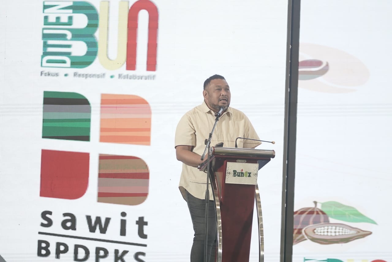 Direktur Jenderal Perkebunan, Kementan, Andi Nur Alam Syah pada Perkebunan Indonesia Expo (BUNEX) 2023 di ICE BSD City, Tangerang.