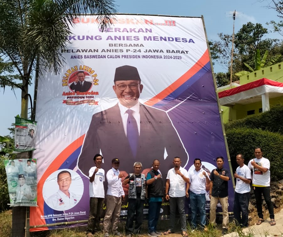 Baliho Anies Baswedan di Kabupaten Bandung