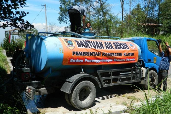 Ketersediaan Air Melimpah, Kegiatan Droping BPBD Klaten Lancar