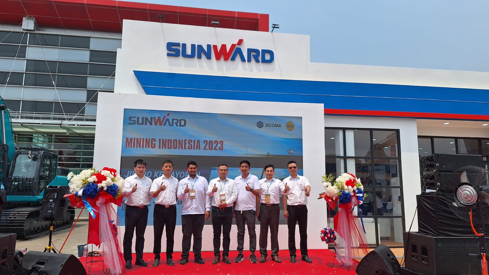 Booth SIP dan Sunward di Mining Indonesia 2023