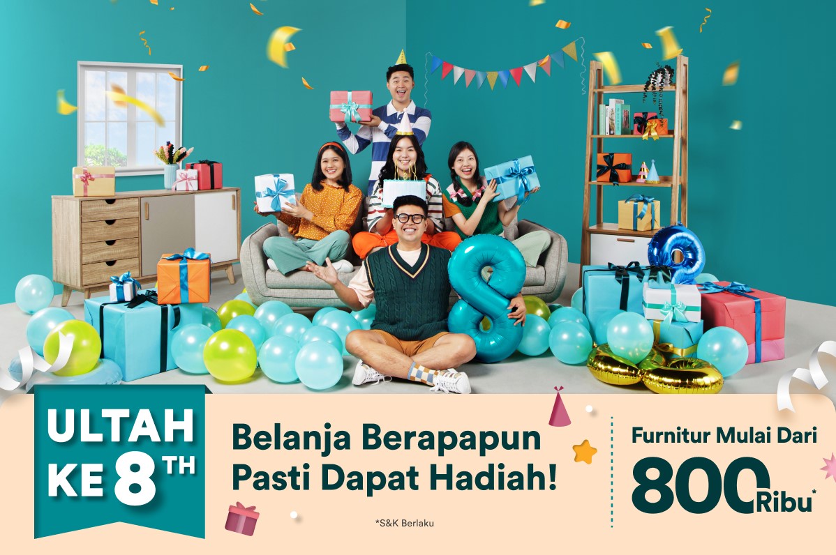 Program #Dekoruma8agiHadiahUltah. 