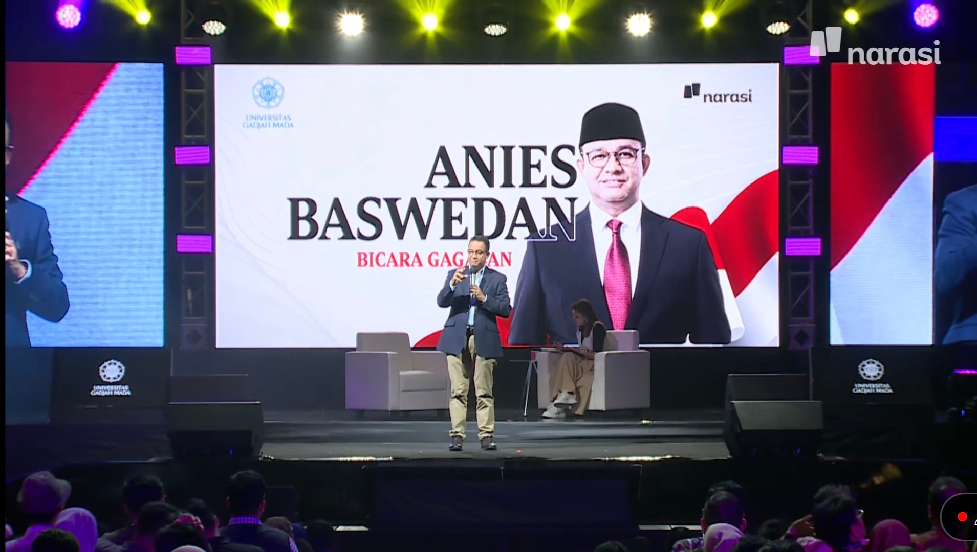 Beda dengan Anies, Ganjar dan Prabowo Kompak Presentasikan Indonesia Emas