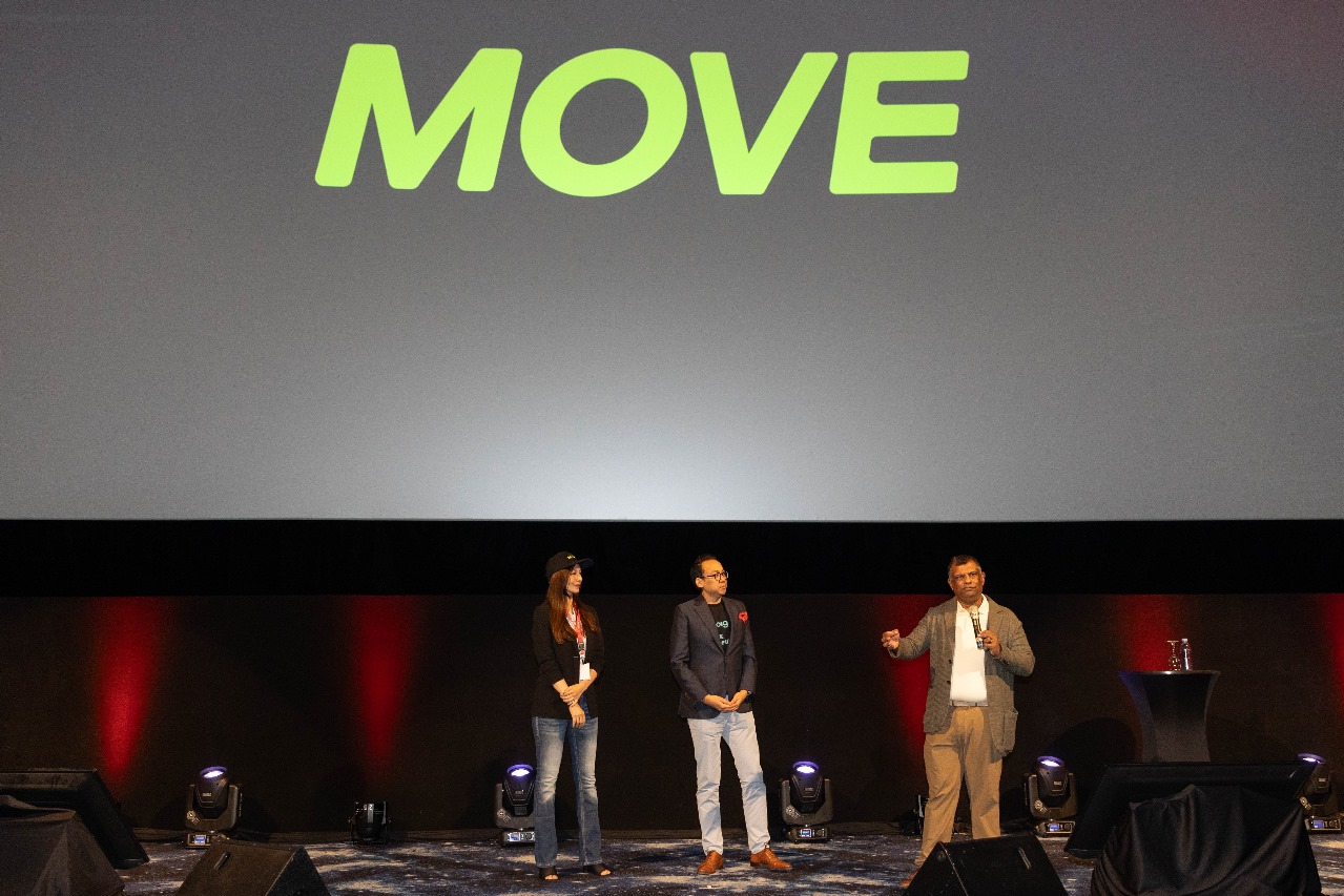 Konferensi Pers Peluncuran MOVE Digital yang berlangsung di Kualua Lumpur, Malaysia, Senin (18/9).