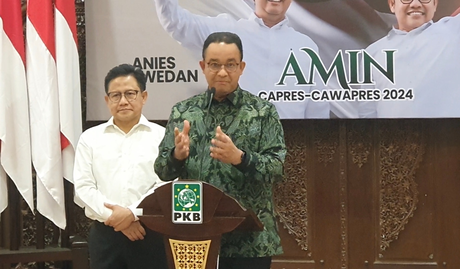 Bakal capres-cawapres Anies Baswedan dan Cak Imin