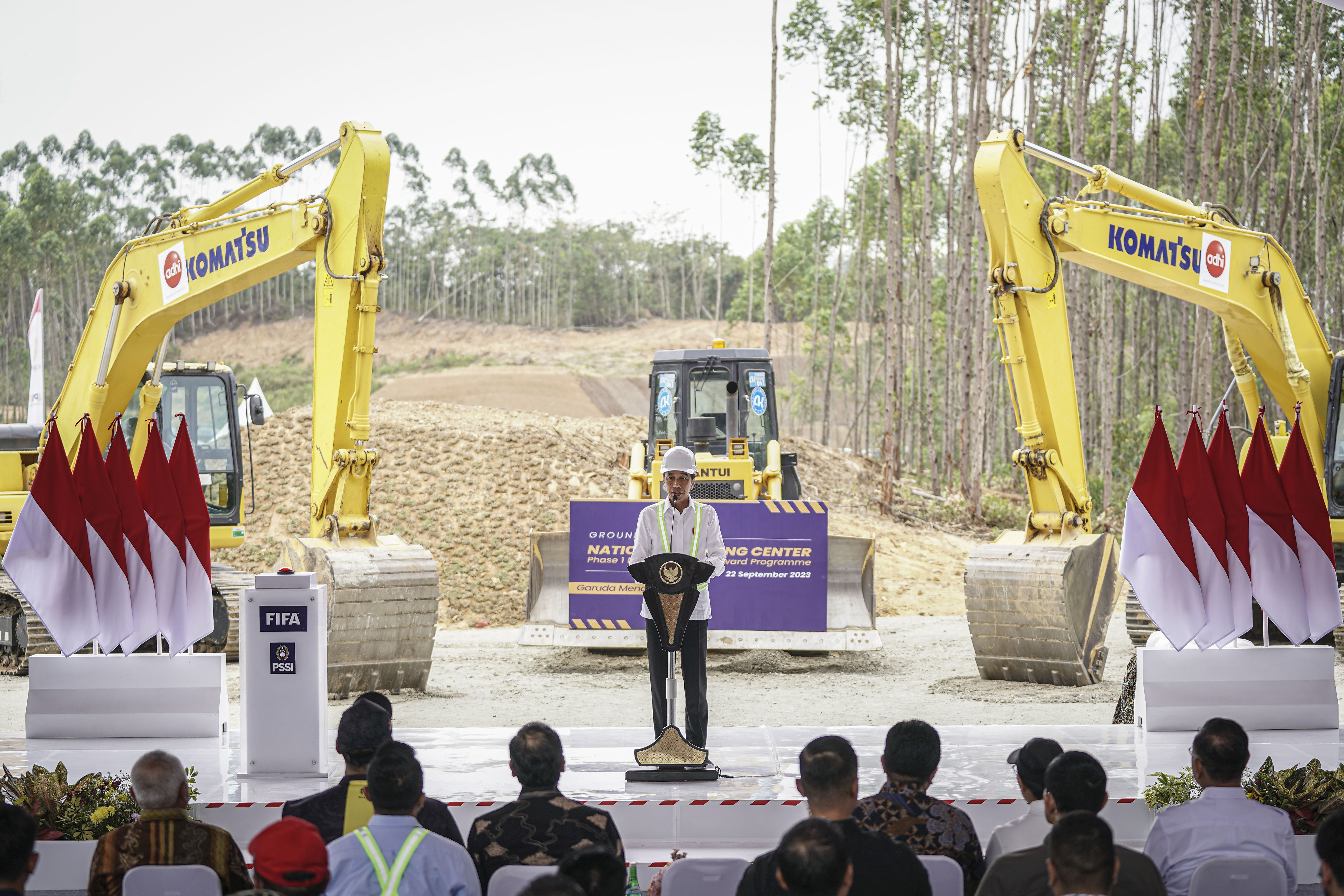 Grounbreaking pembangunan national training center di IKN Nusantara