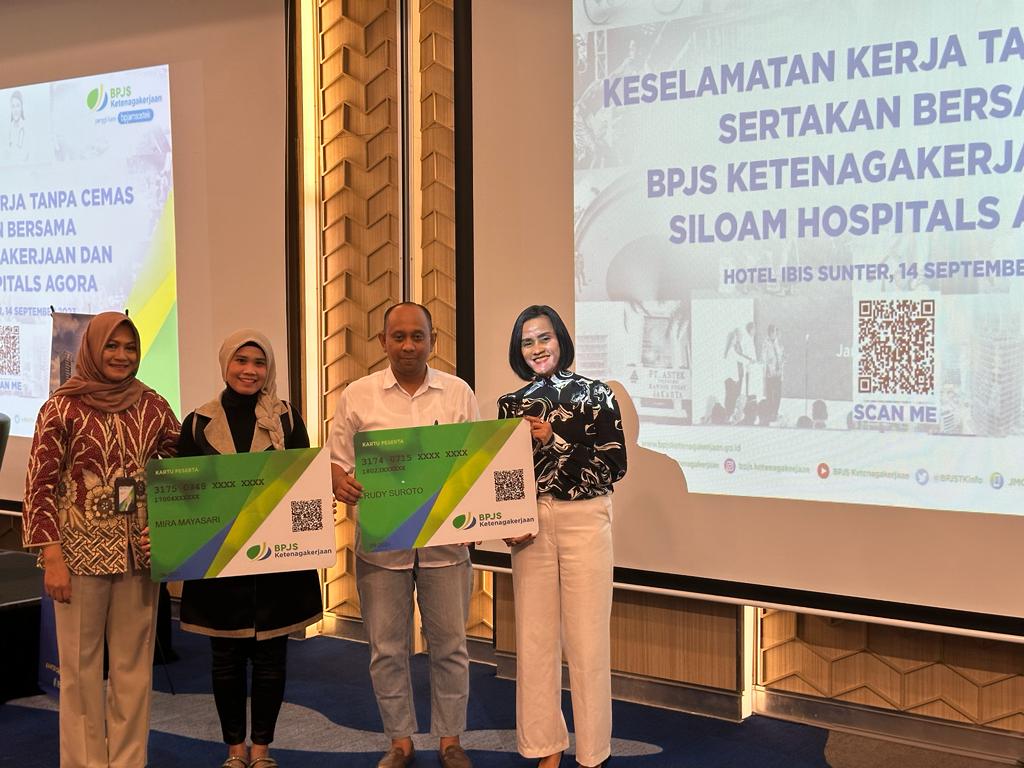 RS Siloam Agora memberikan perlindungan kepada 200 tenaga kerja rentan untuk perlindungan JKK dan JKM selama enam bulan.