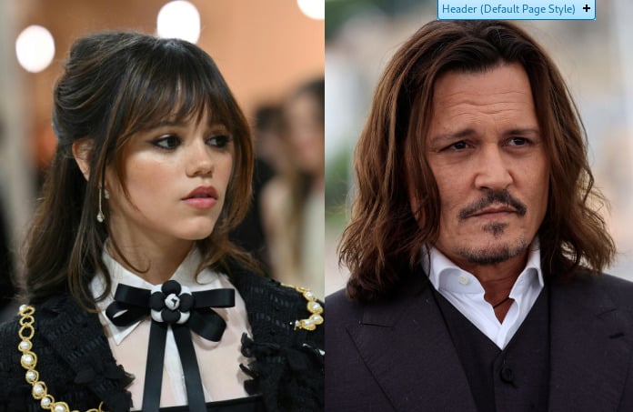 Johnny Depp dan Jenna Ortega.