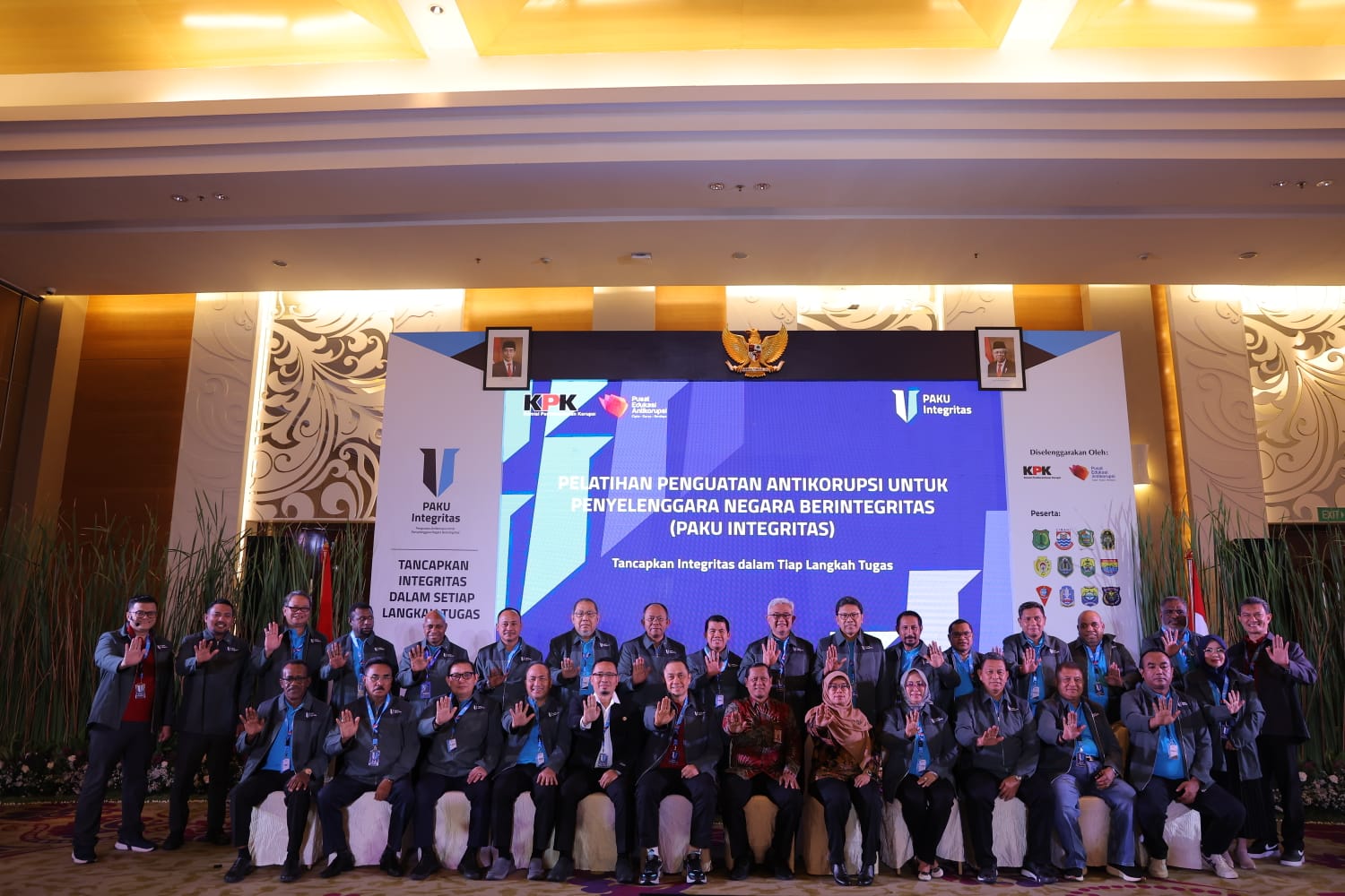 Para peserta pelatihan antikorupsi.