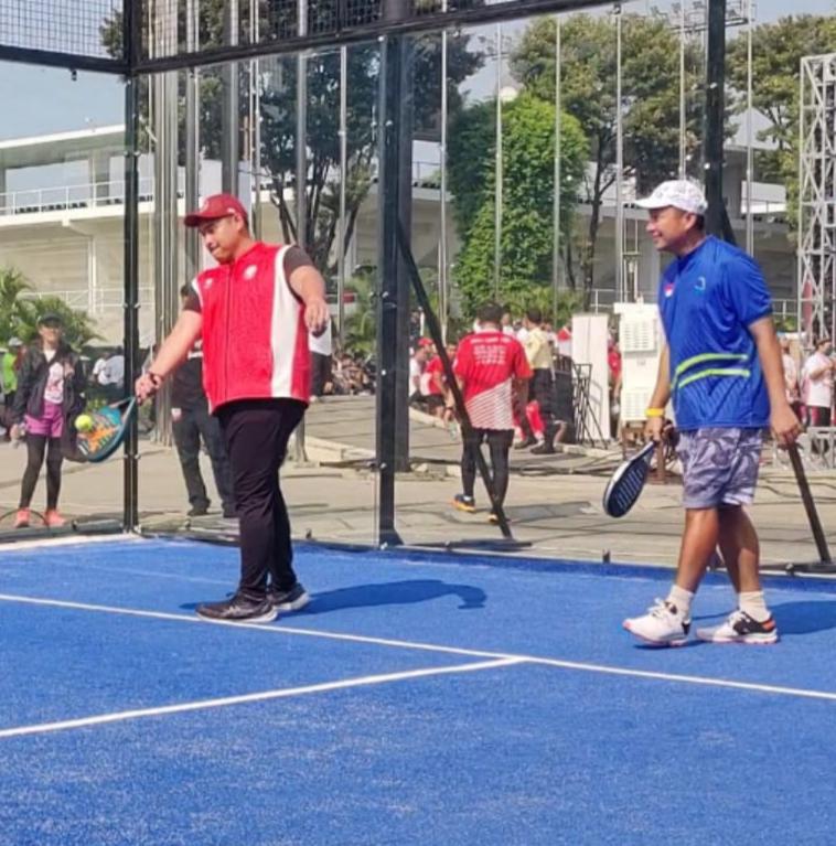 Menpora RI Dito Ariotedjo saat Hitung mundur (countdown) satu tahun Pekan Olahraga Nasional (PON) XXI Aceh-Sumatera Utara Tahun 2024