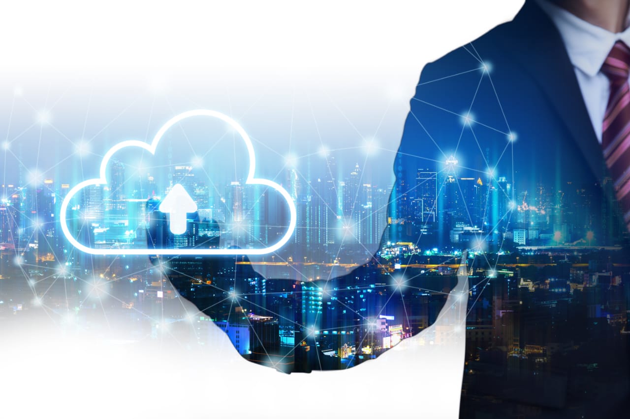 Ilustrasi teknologi cloud computing