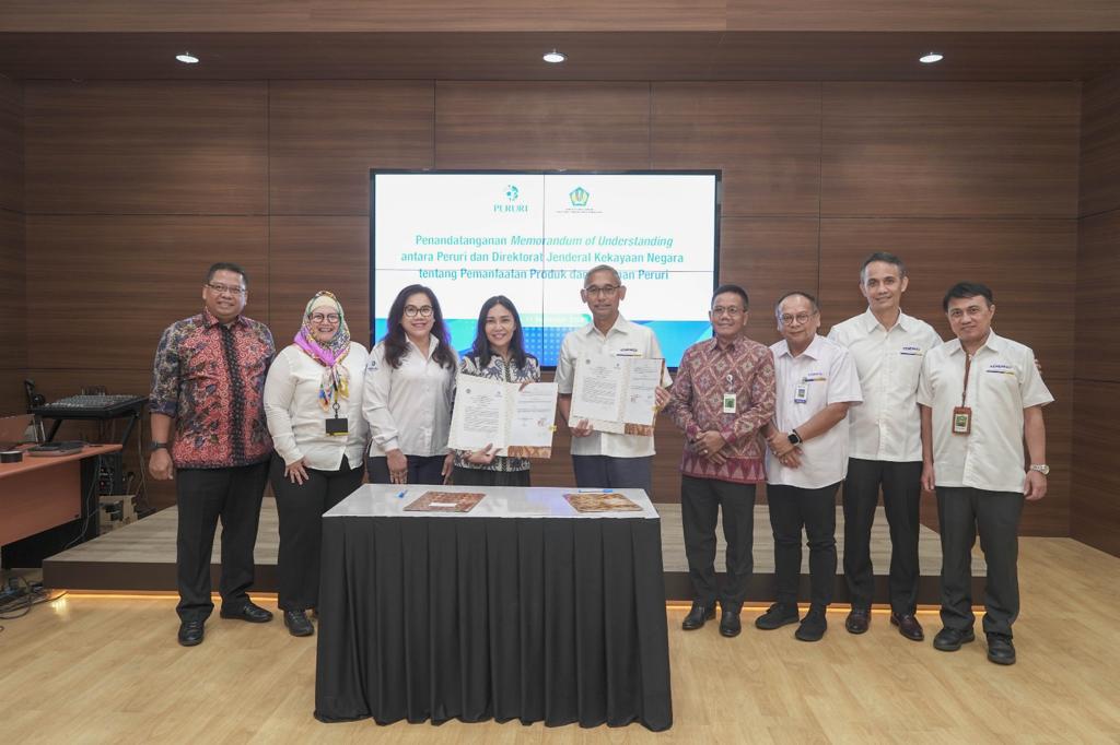 Perjanjian Kerja Sama  Peruri dengan Direktorat Jenderal Kekayaan Negara (DJKN).