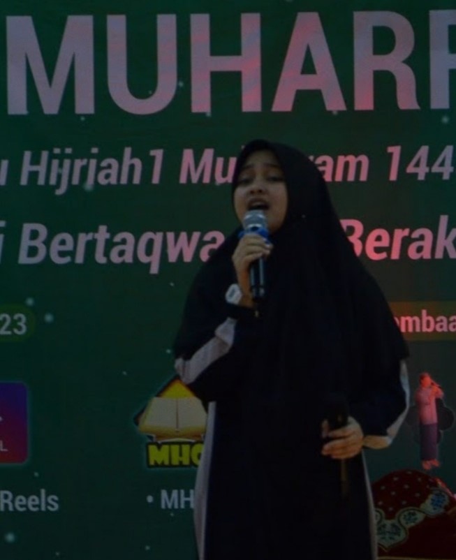 Peserta mengikuti lomba perayaan tahun baru Islam di SMA Muhammadiyah 3 Jakarta