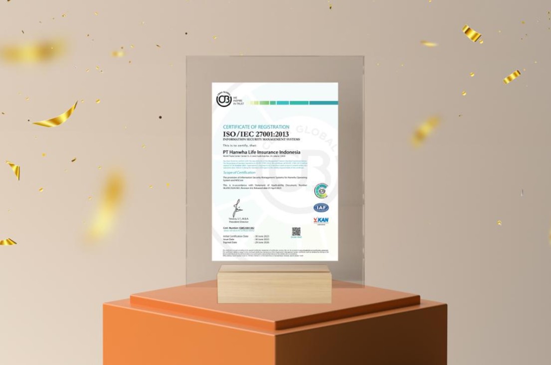 Sertifikasi ISO 27001 yang diterima Hanwha Life