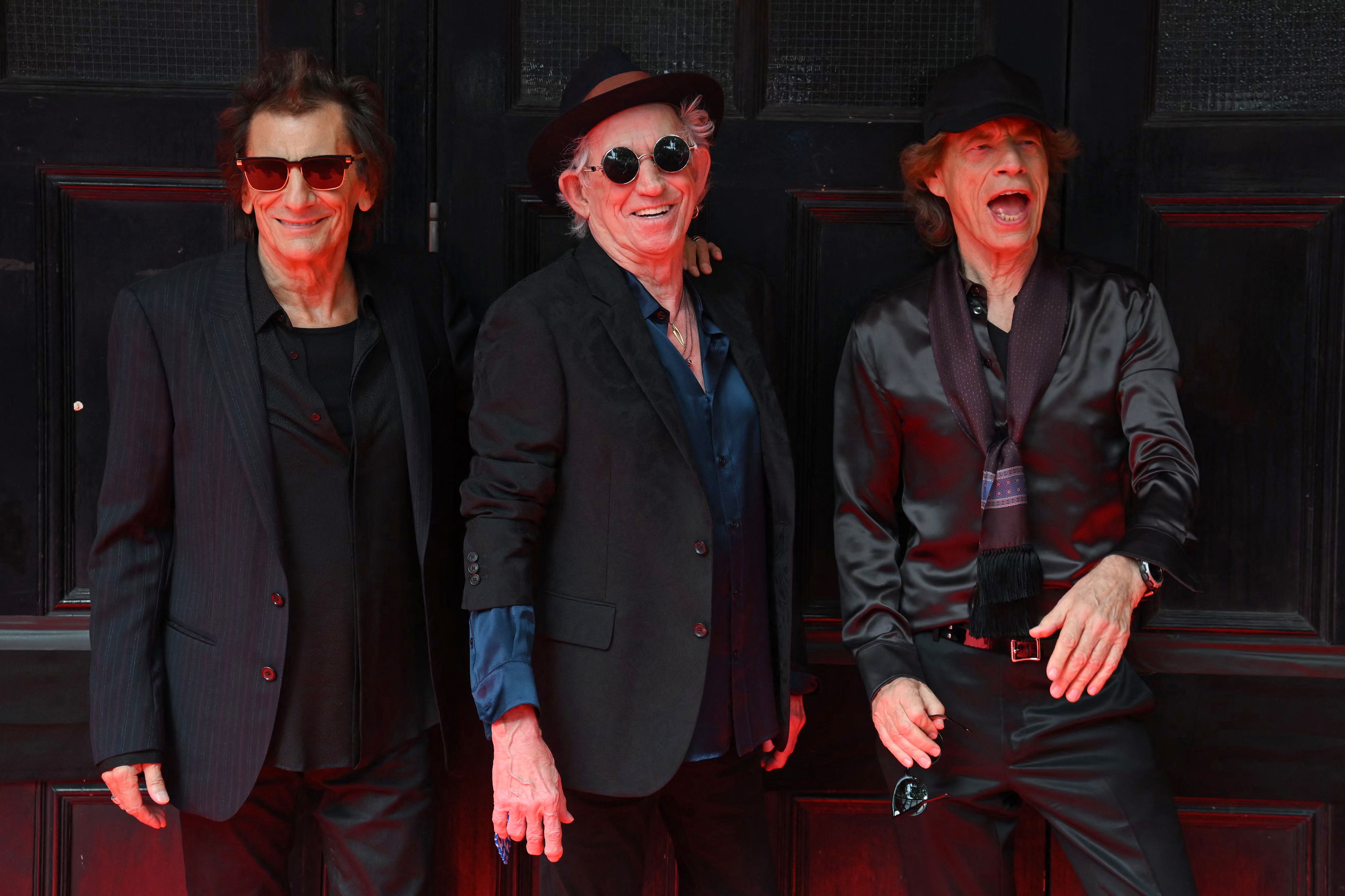 Rolling Stones saat acara peluncuran album terbaru mereka, Hackney Diamonds