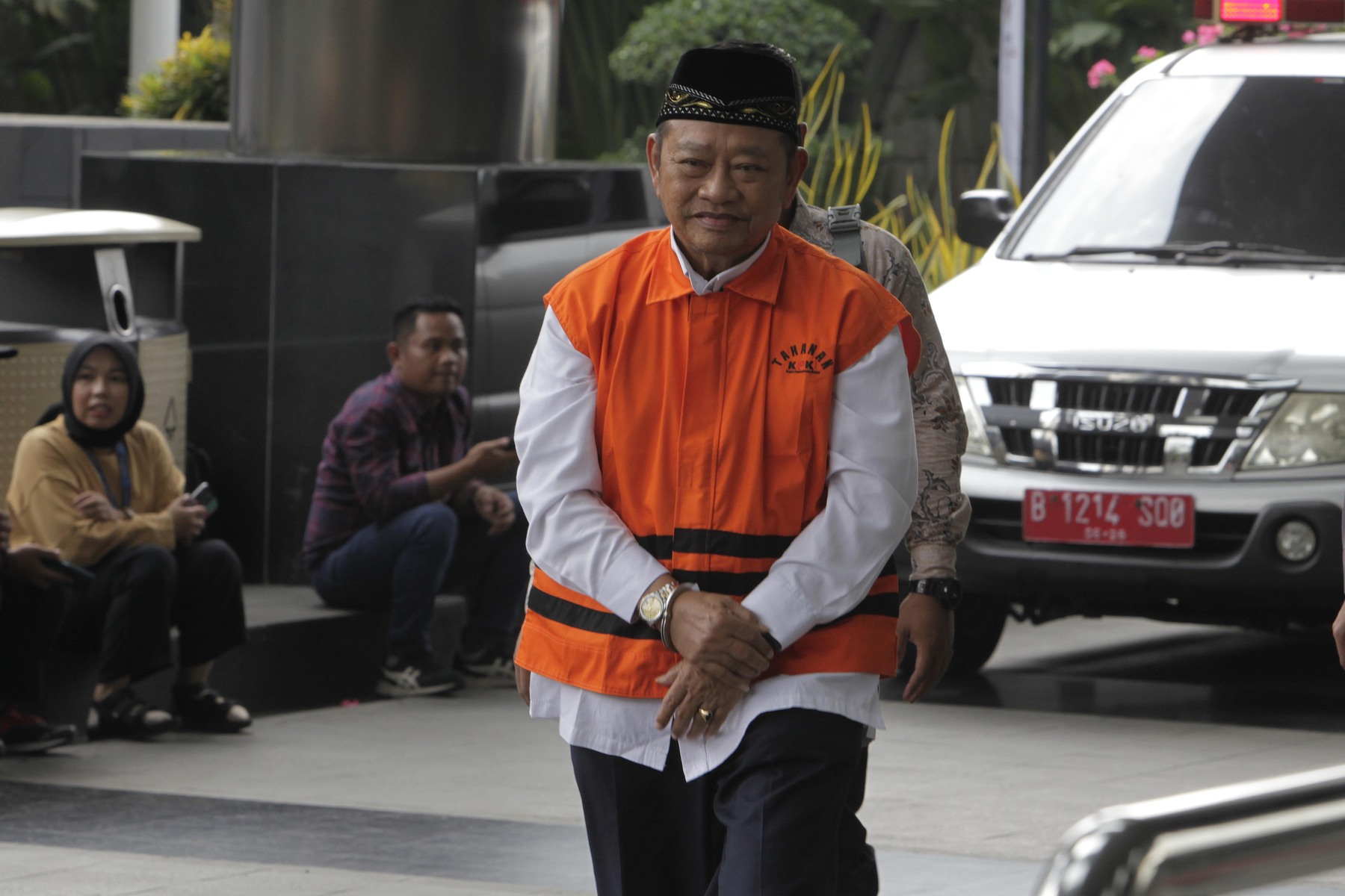 Tersangka kasus gratifikasi mantan Bupati Sidoarjo Saiful Ilah.