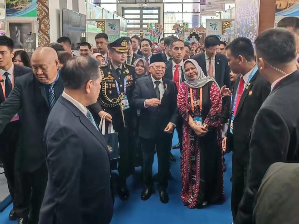 Wakil Presiden RI Ma’ruf Amin saat menghadiri  China-ASEAN Expo 2023