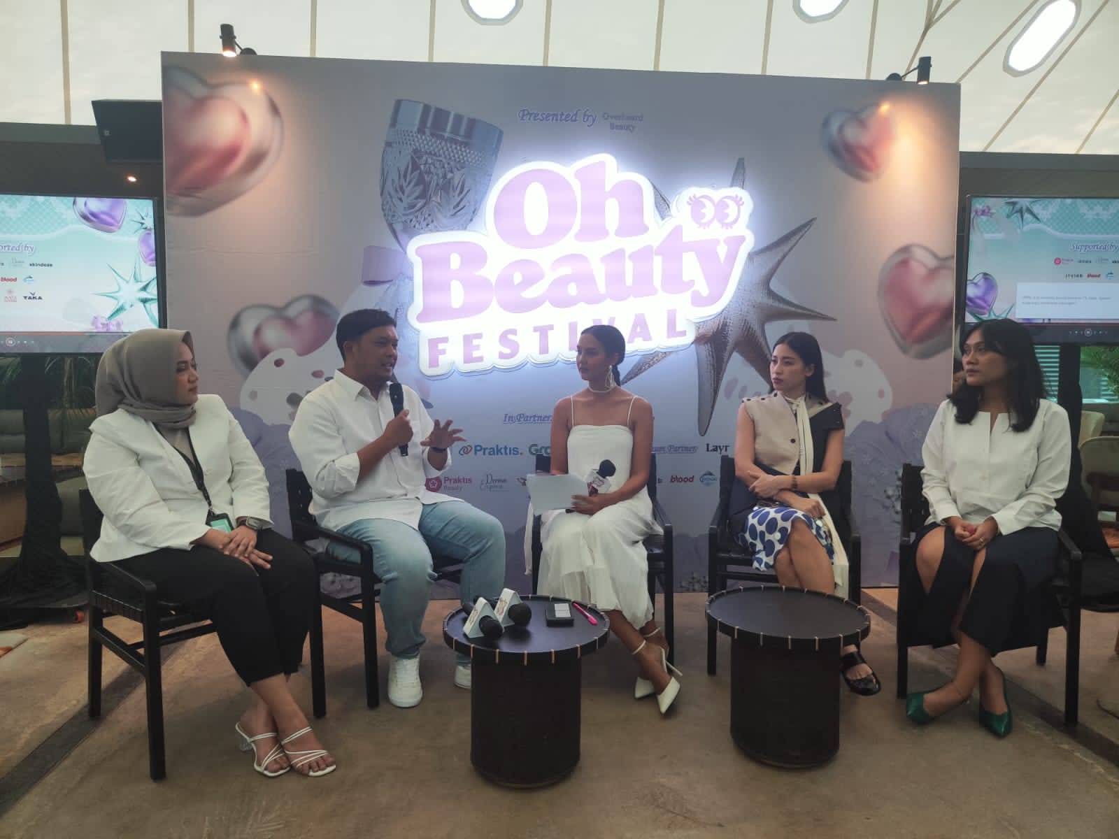 Konferensi pers Oh Beauty Festival di Jakarta.