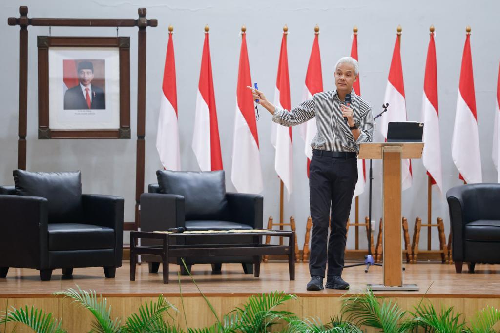 Bacapres Ganjar Pranowo memberikan Kuliah Kebangsaan di Universitas Indonesia 