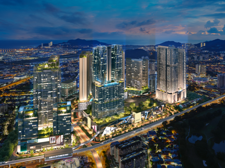 Ilustrasi apartemen Muze di Penang.