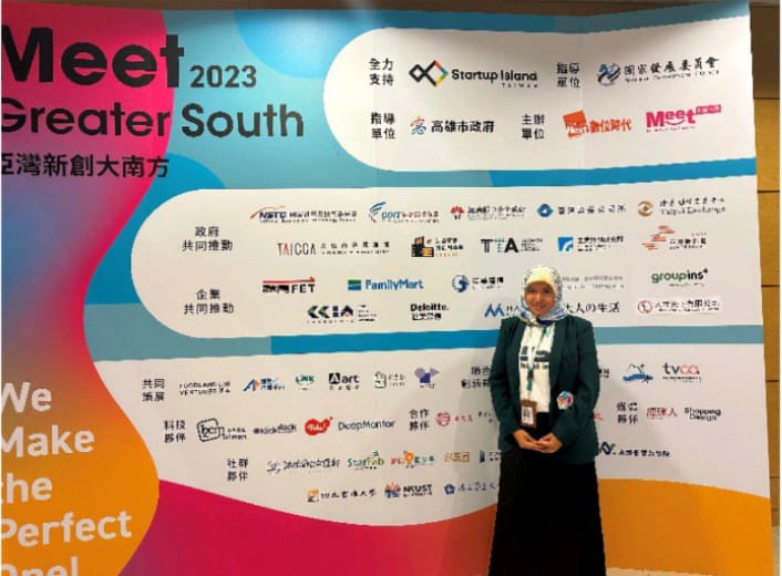  CEO Halalin Indonesia, Yuliana Z Mega  di acara Startup Terrace di Taiwan. 