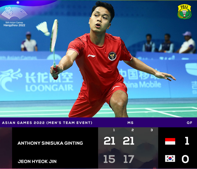 Anthony Sinisuka Ginting.