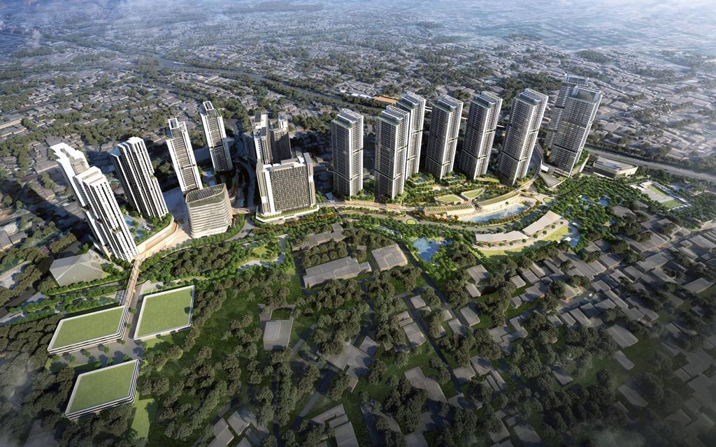 Kawasan Bintaro Creative District di Pondok Ranji, Ciputat Timur, Kota Tangerang Selatan, Banten.