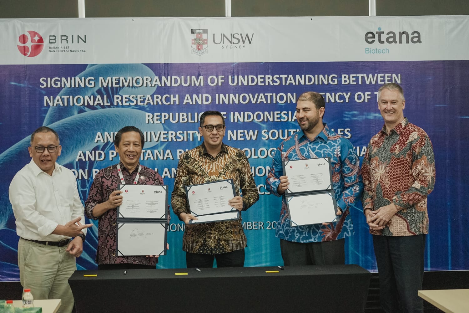 Dukung Riset dan Inovasi, Etana Perkuat Kerja Sama dengan BRIN dan UNSW