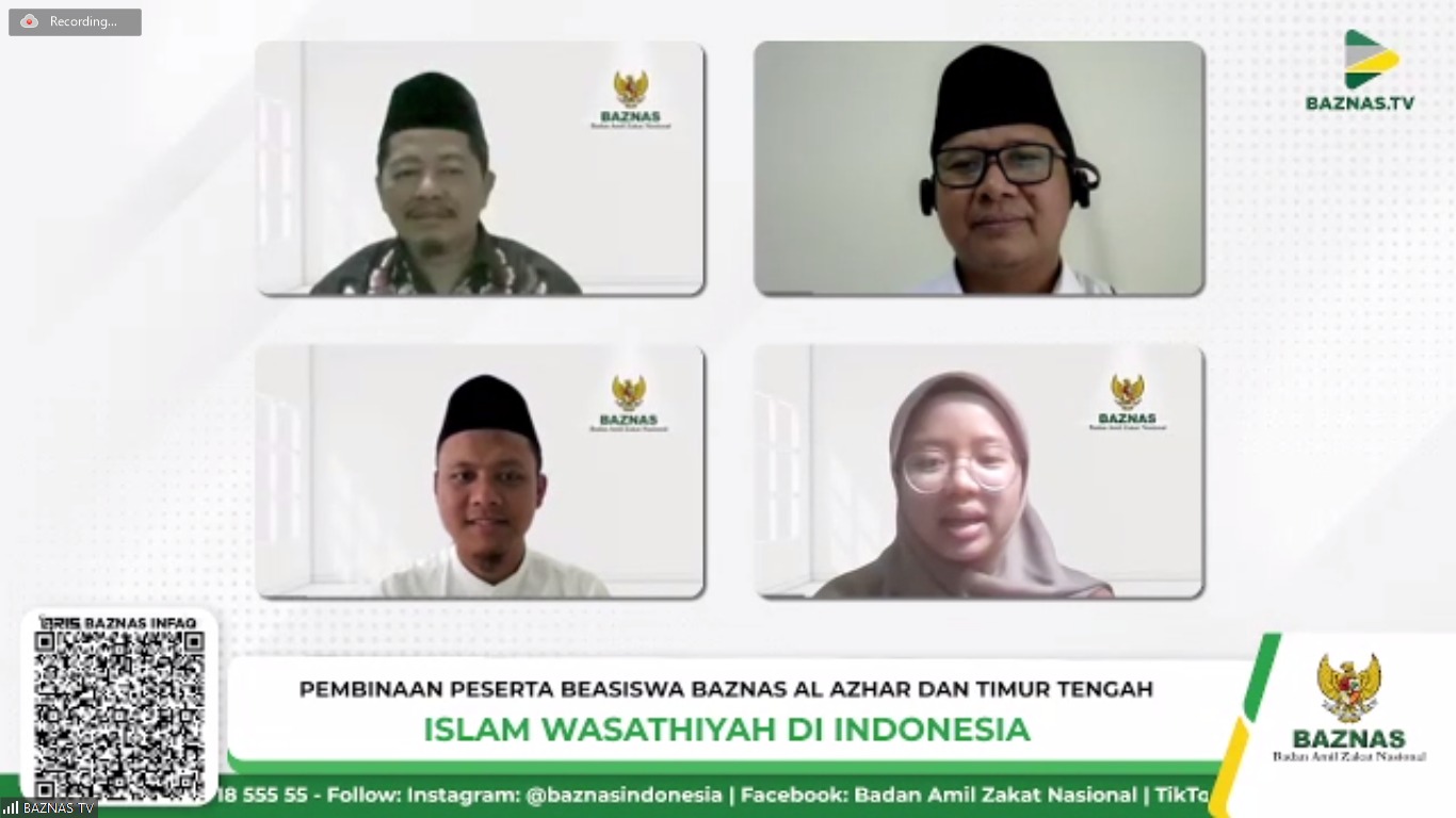 Acara pembinaan peserta beasiswa Baznas Al-Azhar dan Timur Tengah.