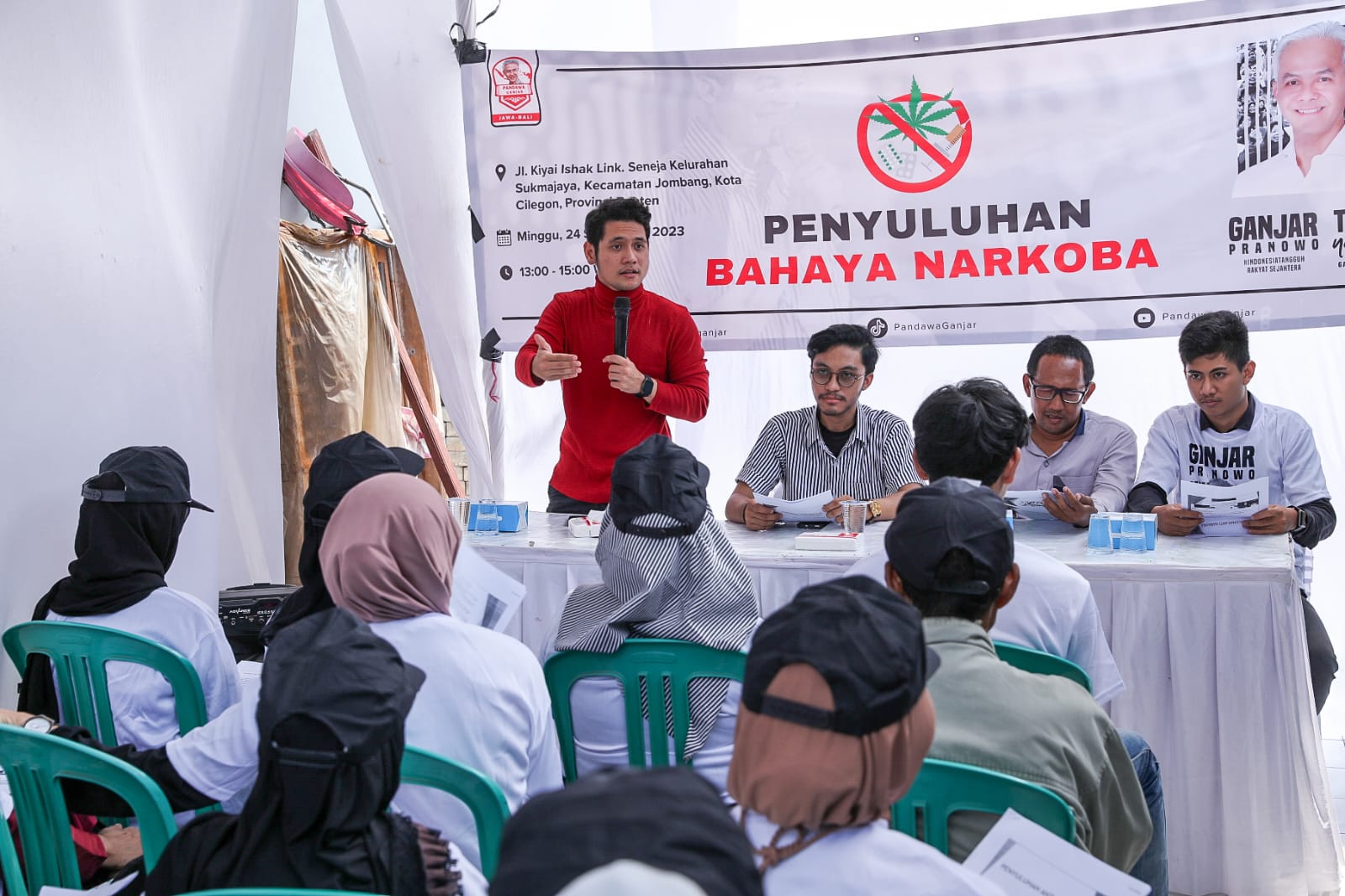 Sukarelawan Pandawa gelar penyuluhan bahaya narkoba di Cilegon