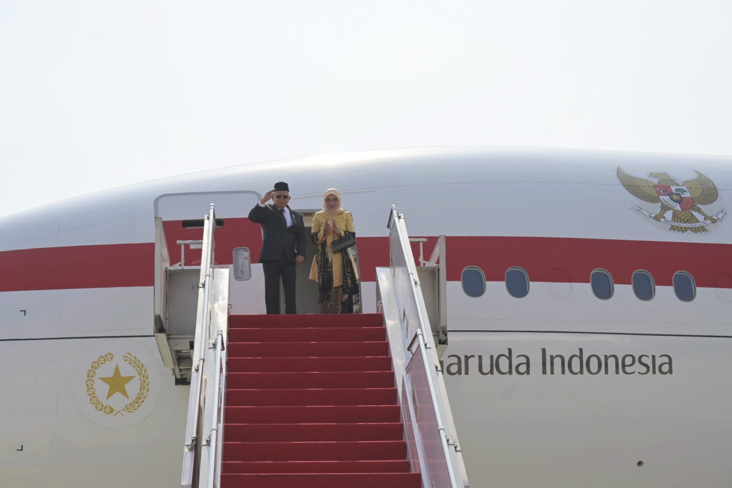 Wapres Ma'ruf Amin (kiri) akan melakukan kunjungan kerja ke Tiongkok.