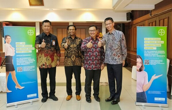 Peluncuran Bayer for Her bertepatan pada Hari Kontrasepsi Sedunia 2023 di acara Kick Off Kolaborasi Pelayanan KB Nusantara BKKBN 2023.